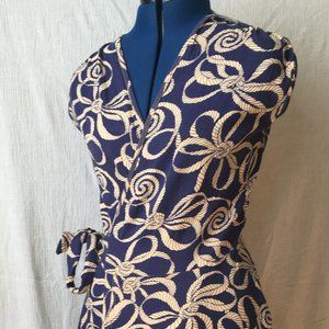 Nautical rope theme wrap dress